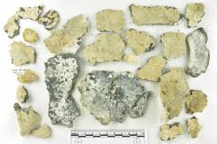 Pewter Bottle Fragments