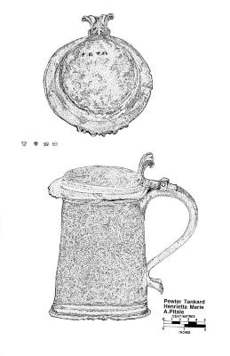 Artifact Drawing - Pewter Tankard