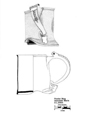 Artifact Drawing - Pewter Tankard