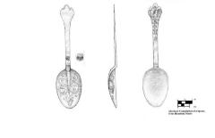 Artifact Drawing - Pewter Spoon (Idealized Compilation)